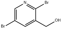 2,5-二溴-3-(羟甲基)吡啶 结构式
