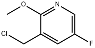 3-(氯甲基)-5-氟-2-甲氧基吡啶 结构式
