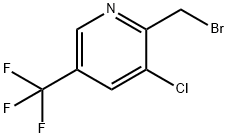 2-(溴甲基)-3-氯-5-(三氟甲基)吡啶 结构式