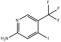 2-amino-4-iodo-5-(trifluoromethyl)pyridine 结构式