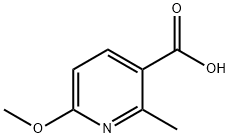 6-甲氧基-2-甲基吡啶-3-羧酸 结构式