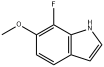 7-氟-6-甲氧基-1H-吲哚 结构式