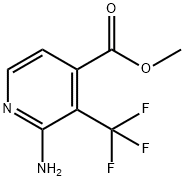 2-氨基-3-(三氟甲基)异烟酸甲酯 结构式