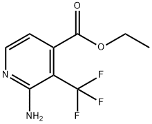 Ethyl 2-amino-3-(trifluoromethyl)isonicotinate 结构式