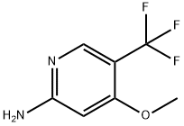 4-Methoxy-5-trifluoromethyl-pyridin-2-ylamine 结构式