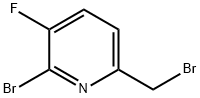 2-溴-6-(溴甲基)-3-氟吡啶 结构式