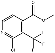 2-氯-3-(三氟甲基)异烟酸甲酯 结构式