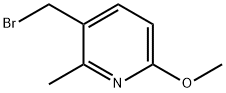 3-(溴甲基)-6-甲氧基-2-甲基吡啶 结构式