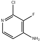 2-氯-3-氟-4-氨基吡啶 结构式