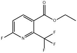 Ethyl 6-fluoro-2-(trifluoromethyl)nicotinate 结构式