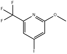 4-Iodo-2-methoxy-6-(trifluoromethyl)pyridine 结构式