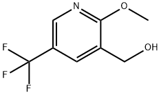 [2-METHOXY-5-(TRIFLUOROMETHYL)PYRIDIN-3-YL]METHANOL 结构式