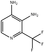 2-(三氟甲基)吡啶-3,4-二胺 结构式