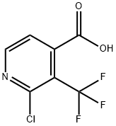 2-氯-3-三氟甲基异烟酸 结构式