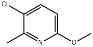 3-氯-6-甲氧基-2-甲基吡啶 结构式