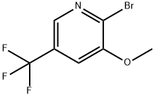 2-溴-3-甲氧基-5-(三氟甲基)吡啶 结构式