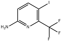 5-Iodo-6-(trifluoromethyl)pyridin-2-amine 结构式