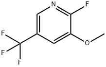 2-氟-3-甲氧基-5-三氟甲基吡啶 结构式