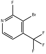 2-氟-3-溴-4-三氟甲基吡啶 结构式