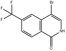 1-羟基-4-溴-6-三氟甲基异喹啉 结构式