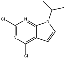 2,4-二氯-7-(丙烷-2-基)-7H-吡咯并[2,3-D]嘧啶 结构式