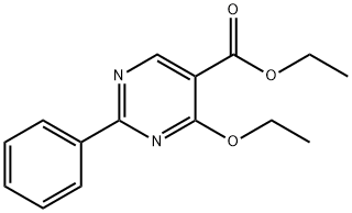 乙基 4-乙氧基-2-苯基-5-嘧啶羧酸酯 结构式