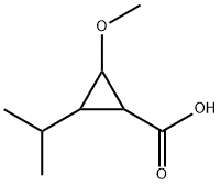Cyclopropanecarboxylic acid, 2-methoxy-3-(1-methylethyl)- (9CI) 结构式