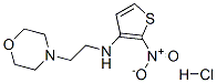 N-(2-morpholin-4-ylethyl)-2-nitro-thiophen-3-amine hydrochloride 结构式