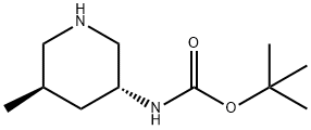(3R,5R)-3-(BOC-氨基)-5-甲基哌啶 结构式