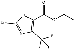 2-溴-4-三氟甲基-5-恶唑甲酸乙酯 结构式