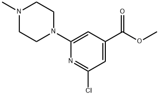 2-氯-6-(4-甲基哌嗪-1-基)异烟酸甲酯 结构式