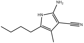 2-aMino-5-butyl-4-Methyl-1H-pyrrole-3-carbonitrile 结构式