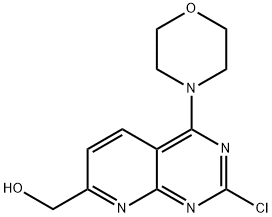 (2-氯-4-吗啉吡啶并[2,3-D]嘧啶-7-基)甲醇 结构式