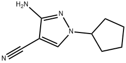 3-氨基-1-环戊醇-1H-吡唑-4-甲腈 结构式