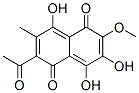 2-Acetyl-4,7,8-trihydroxy-6-methoxy-3-methyl-1,5-naphthalenedione 结构式