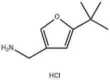 [(5-叔丁基-3-呋喃)甲基]胺盐酸盐 结构式