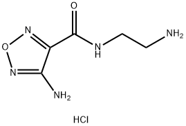 4-氨基-N-(2-氨基乙基)-1,2,5-恶二唑-3-甲酰胺 结构式