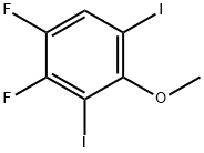 1,2-Difluoro-3,5-diiodo-4-methoxybenzene 结构式