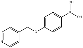4-(吡啶-4-基甲氧基)苯硼酸 结构式