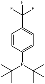 ((4-三氟甲基)苯基)二叔丁基膦 结构式