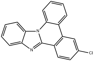 6-氯苯并[4,5]咪唑并[1,2-F]菲啶 结构式