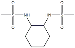 (1R,2R)-1,2-N,N'-二甲烷磺酰胺-环己烷 结构式