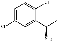 (R)-2-(氨乙基)-4-氯苯酚 结构式
