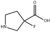 3-氟-3-吡咯烷羧酸 结构式