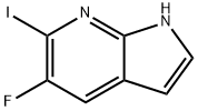 5-Fluoro-6-iodo-1H-pyrrolo[2,3-b]pyridine 结构式