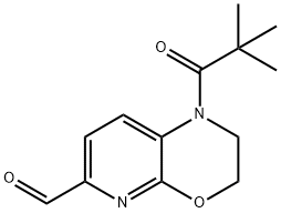 1-Pivaloyl-2,3-dihydro-1H-pyrido[2,3-b][1,4]-oxazine-6-carbaldehyde 结构式