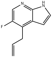 4-Allyl-5-fluoro-1H-pyrrolo[2,3-b]pyridine 结构式