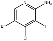 5-Bromo-4-chloro-3-iodopyridin-2-amine 结构式