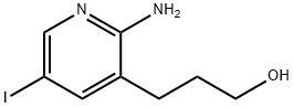 3-(2-Amino-5-iodopyridin-3-yl)propan-1-ol 结构式