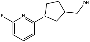 (1-(6-Fluoropyridin-2-yl)pyrrolidin-3-yl)methanol 结构式